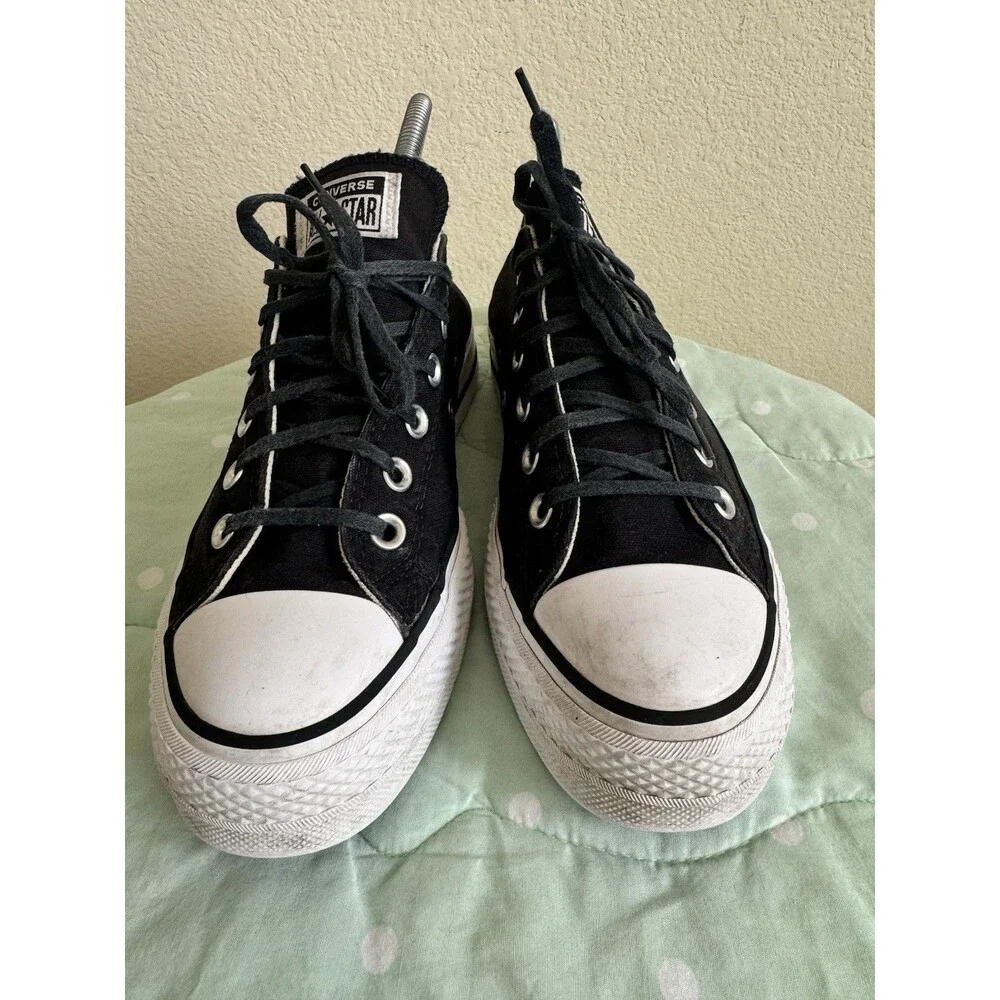 Converse Chuck Taylor All Star Lift Low Top Sneakers Black/White 560250F size 8